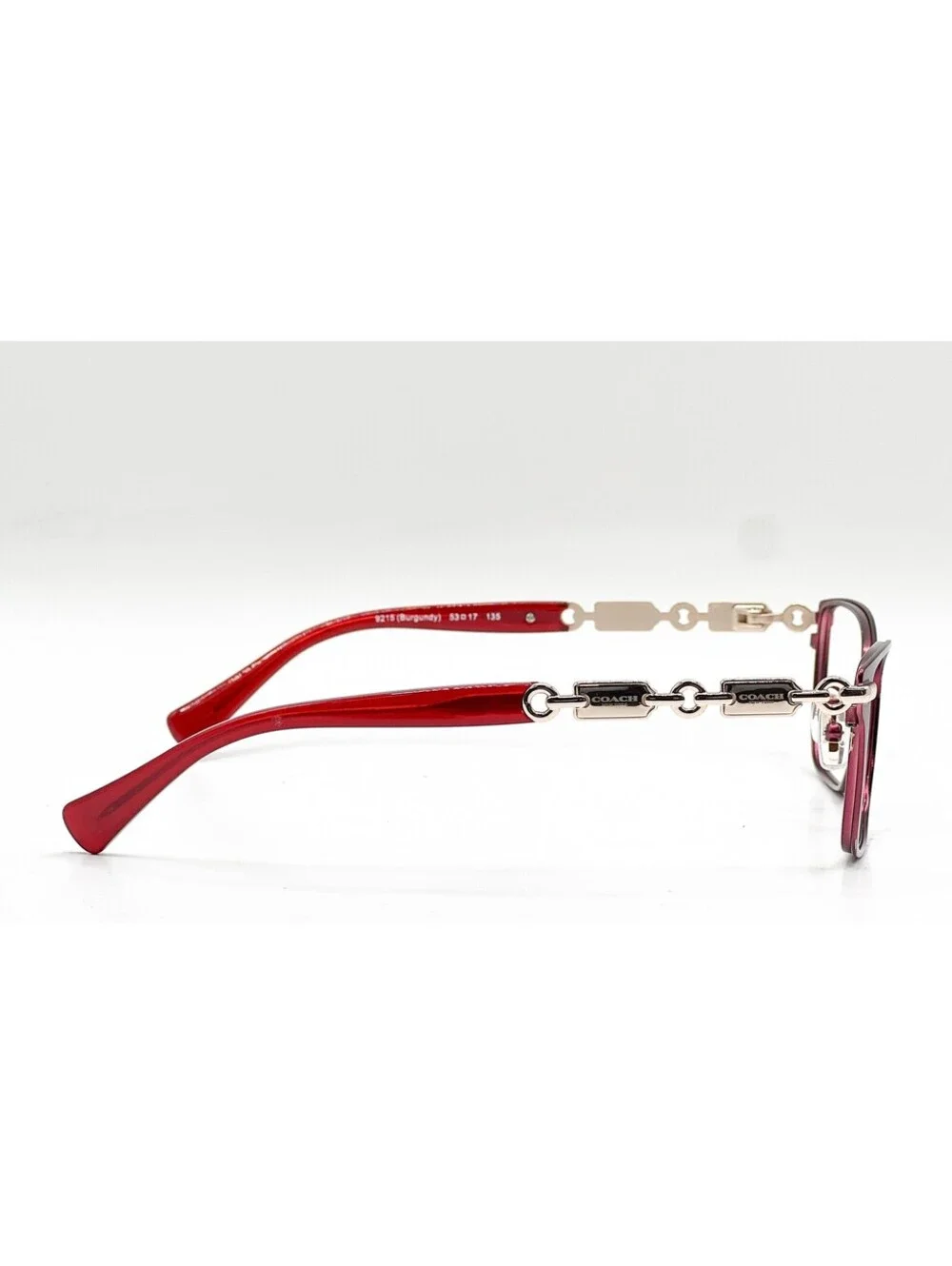 Coach HC 5065 9215 Burgundy Rectangle Authentic Eyeglass Frames 53-17-135